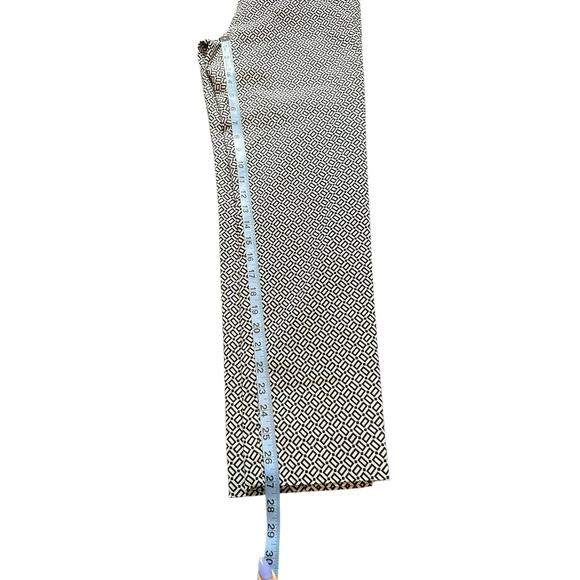 J. Jill Essential Slim Ankle Black White Printed Pull On Stretch Pants Size 6 - Picture 10 of 11